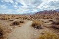 Alabama Hills in Lone Pine California - dirt trail through the area. Many Western Classic films were made in this area