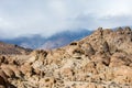 Alabama Hills Recreation Area in Lone Pine California features a rock shape heart