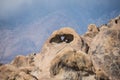 Alabama Hills Recreation Area in Lone Pine California features a rock shape heart