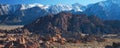 Arid Landscape of the Alabama Hills in California Royalty Free Stock Photo