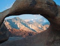 The Mobius Arch In Alabama Hills Lone Pine Royalty Free Stock Photo