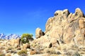 Alabama Hills with Sierra Nevada in the background Royalty Free Stock Photo