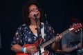 Alabama Shakes - Brittney Howard in concert at SXSW Royalty Free Stock Photo