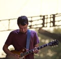 Alabama Shakes in concert at Panorama Music Festival Royalty Free Stock Photo