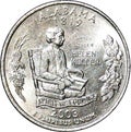 Alabama state quarter dollar for coin collection in United States Royalty Free Stock Photo