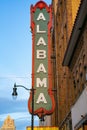 Alabama Theater Sign in Birmingham Royalty Free Stock Photo