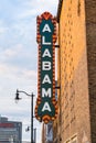 Alabama Theater Sign in Birmingham Royalty Free Stock Photo