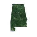 Alabama Vector Map Realistic Landsat Satellite Style Illustration Royalty Free Stock Photo