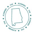 Alabama vector map.