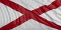 Alabama waving flag background. 3d illustration