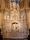 Alabaster altarpiece, Chapel of San Barnabas, Sacristy of the Cathedral of Avila, Spain