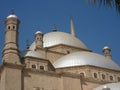 Alabaster Domes of Mohammed Ali Mosque In Cairo Egypt Royalty Free Stock Photo