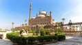 Alabaster Mosque in Cairo, beautiful yard view