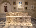 Alabaster sepulcher of the archbishop Gonzalo de Mena in the Capilla de Santiago in the Seville Cathedral, Spain.