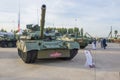 The main tank T-80U-1E at the international military forum `Army-2020`