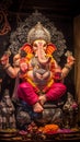 Alabuga Raja: Ganapati Bappa. Artificial intelligence. Royalty Free Stock Photo