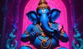 Alabuga Raja: Ganapati Bappa. Artificial intelligence. Royalty Free Stock Photo