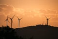 Alacati Wind Turbines Royalty Free Stock Photo