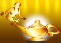 Aladdin and lamp Royalty Free Stock Photo