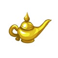 Aladdin lamp vector isolated icon logo Royalty Free Stock Photo