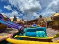 The Aladdin Magic Carpets ride in Magic Kingdom in Disney World Orlando, Florida