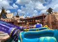 The Aladdin Magic Carpets ride in Magic Kingdom in Disney World Orlando, Florida