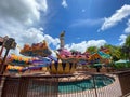 The Aladdin Magic Carpets ride in Magic Kingdom in Disney World Orlando, Florida