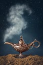 Aladdin magic lamp Royalty Free Stock Photo