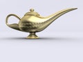 Aladin golden lamp Royalty Free Stock Photo