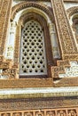 Alai Darwaza or Alai Gate window, the entrance to the Quwwat-Ul-Islam Mosque at Qutub Minar complex in New Delhi