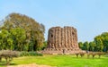 Alai Minar, an uncompleted minaret at the Qutb complex in Delhi, India Royalty Free Stock Photo