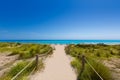 Alaior Cala Son Bou in Menorca turquoise beach at Balearic Royalty Free Stock Photo