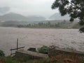 Alaknanda River in spate at Srinagar(Garhwal), Uttarakhand, India