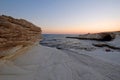 Alamanos beach with its white rocks