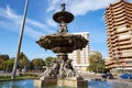 Alameda fountain in albereda at Valencia Royalty Free Stock Photo