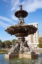 Alameda fountain in albereda at Valencia Royalty Free Stock Photo