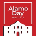 Alamo day, March 6th, San Antonio Royalty Free Stock Photo