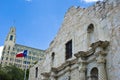 Alamo with flag Royalty Free Stock Photo