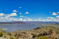 Alamo Lake and the Rawhide Mountains in the Sonoran desert, Arizona Royalty Free Stock Photo