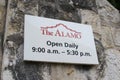 The Alamo Operating Hours San Antonio, Texas