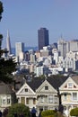Alamo square and the Painted Ladies in San Francisco