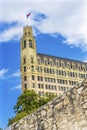 Alamo Wall Emily Morgan West Hotel Texas Flag San Antonio Texas Royalty Free Stock Photo