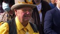 Alan Howling Laud Hope Monster Raving Loony Party in crowd of people