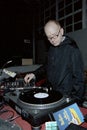 Alan McGee, DJ in action at the Amnesia nightclub