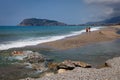 Alanya beach in Turkey