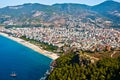 Alanya city hill, sea coast