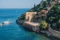 Alanya city, Turkey, view from red tower