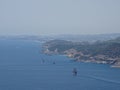 Alanya coast view from the mountain.