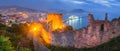 Alanya at Night - Turkey Royalty Free Stock Photo