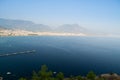 Alanya peninsula, Alanya, Turkey. Tourist ships on the Mediterranean Sea